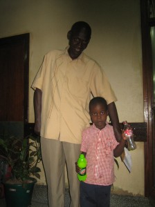 Gad, his dad, & 2 empty soda bottles.