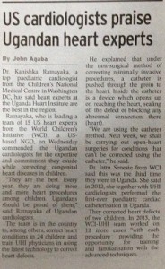 Newspaper article about WCI
